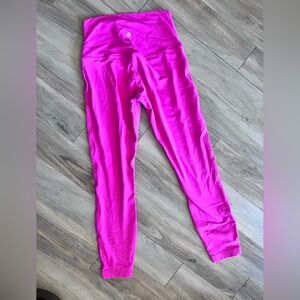 Lululemon - size M - align leggings - high rise - hot pink